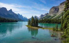 La route des glaciers vers le Lac Louise