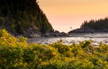 Randonnée dans le Parc national du Bic puis route pour le parc national de la Gaspésie
